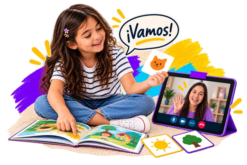 Engaging tailored Spanish lessons for kids and teens